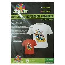 PAPEL TRANSFER ARCOLOR P/ROPA CLARA 180G 20H